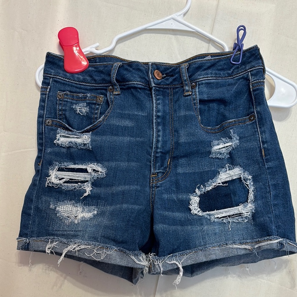 Distressed Denim Women Shorts